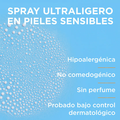 Garnier, Delial Sensitive Advanced Spray Protector FPS50+, Crema Solar Para Pieles Claras, Sensibles e Intolerantes al Sol, muy Resistente al Agua, 0% Graso, 0% Pegajoso, Formato Grande, 270ml